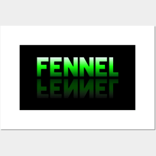 Fennel - Healthy Lifestyle - Foodie Food Lover - Graphic Typography Posters and Art